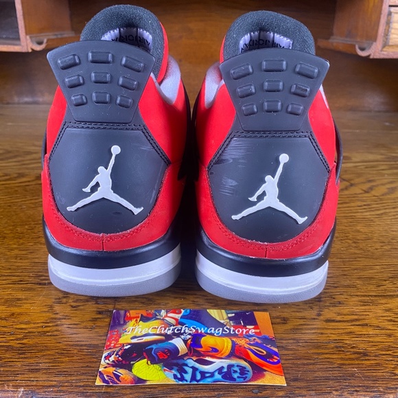 Nike Air Jordan Retro 4 Mid Mens Shoes Red Size 11 - Picture 7 of 9